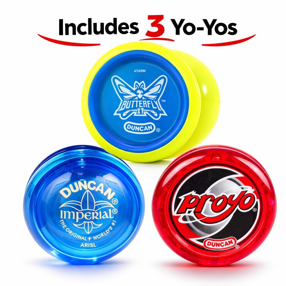 Duncan Yo-Yo Set of 3 Mixed Yo-Yos New Sealed For Age 6+